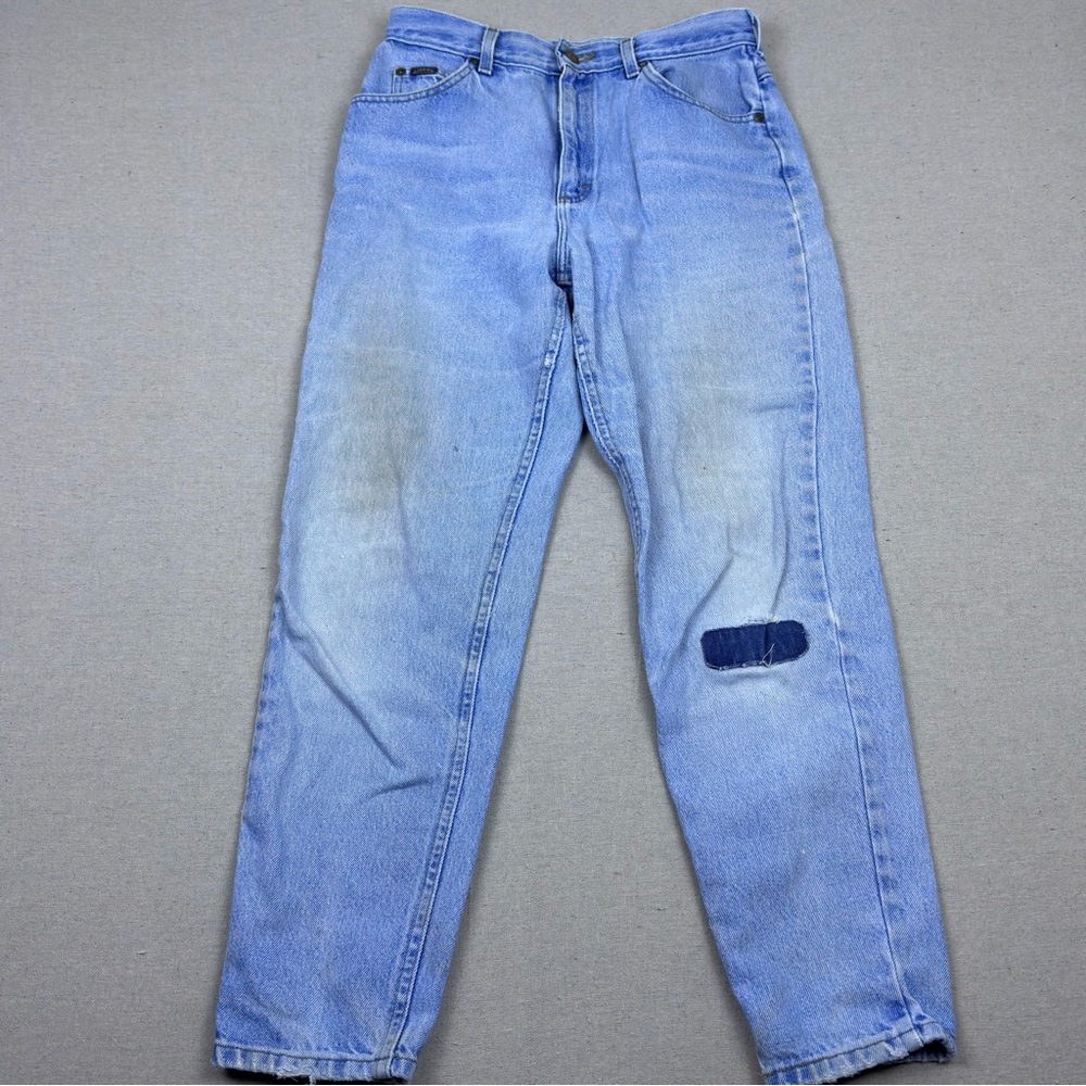 Lee Riders Vintage Patched 90's Y2K Lightwash Denim Unisex High Waisted Jeans